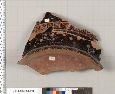 Terracotta fragment of a skyphos (deep drinking cup)