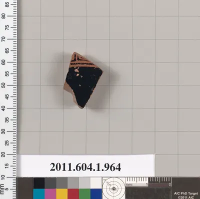 Terracotta fragment of a kylix (drinking cup)