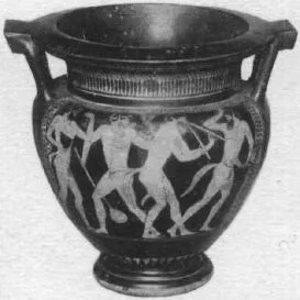 KRATER, COLUMN (ATHENIAN, RED-FIGURE)