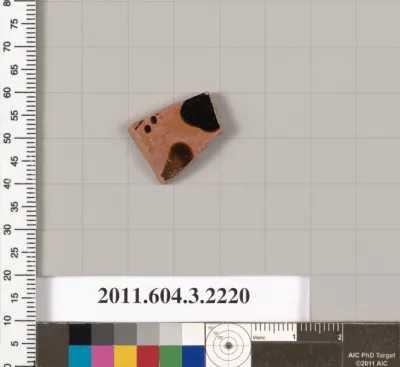 Terracotta fragment of a kylix (drinking cup)