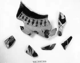 AMPHORA, BELLY, TYPE B, FRAGMENTS (ATHENIAN, BLACK-FIGURE)