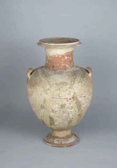 Terracotta Hadra hydria (water jar)