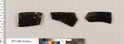 Terracotta rim fragments of kylikes (drinking cups)