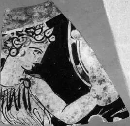 KRATER, BELL, FRAGMENT (ATHENIAN, RED-FIGURE)