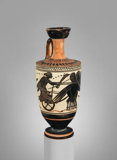 Terracotta lekythos (oil flask)