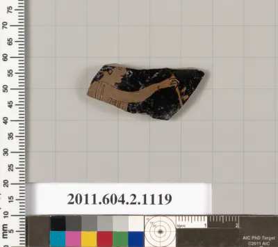 Terracotta fragment of a squat lekythos (oil flask)