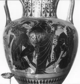 AMPHORA, NECK (ATHENIAN, BLACK-FIGURE)