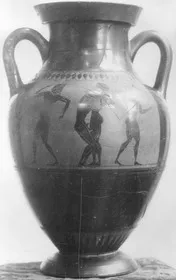 AMPHORA, BELLY, TYPE B (ATHENIAN, BLACK-FIGURE)