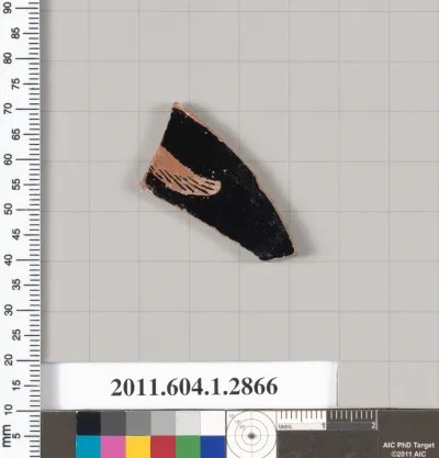 Terracotta fragment of a kylix (drinking cup)