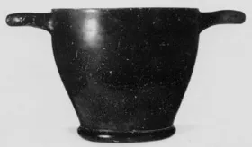 SKYPHOS (ATHENIAN, BLACK GLAZE)