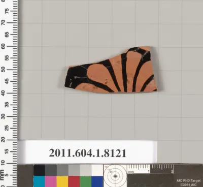 Terracotta fragment of a kylix (drinking cup)