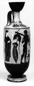 LEKYTHOS (ATHENIAN, BLACK-FIGURE)