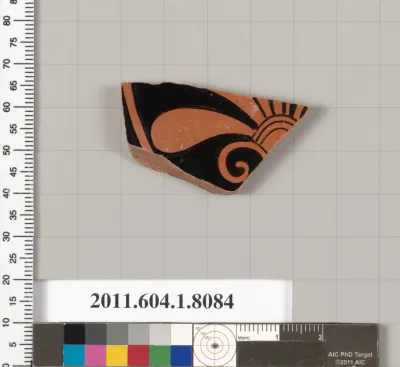 Terracotta fragment of a kylix (drinking cup)