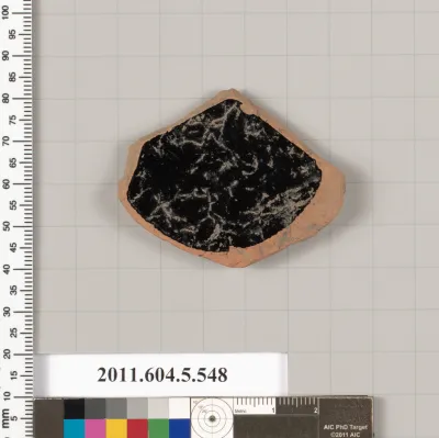 Terracotta fragment of a kylix (drinking cup)