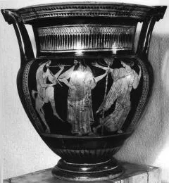 KRATER, COLUMN (ATHENIAN, RED-FIGURE)