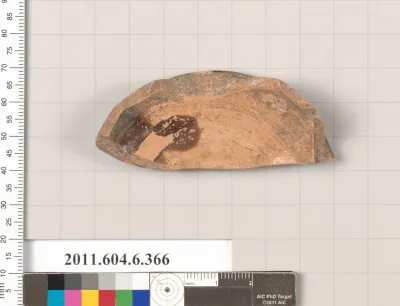 Terracotta fragment of a closed shape