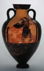 AMPHORA, PANATHENAIC PRIZE (ATHENIAN, BLACK-FIGURE)