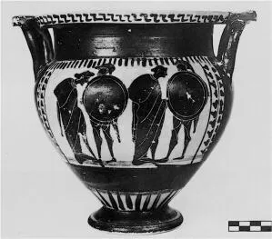 KRATER, COLUMN (ATHENIAN, BLACK-FIGURE)