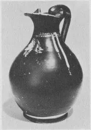 OINOCHOE (SOUTH ITALIAN, GNATHIAN, BLACK GLAZE)