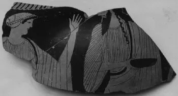STAMNOS, FRAGMENT (ATHENIAN, RED-FIGURE)
