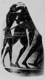 LEKYTHOS, FRAGMENT (ATHENIAN, BLACK-FIGURE)