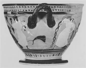 SKYPHOS (ATHENIAN, BLACK-FIGURE)