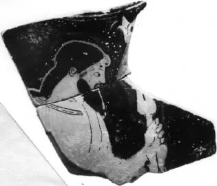 HYDRIA, FRAGMENT (ATHENIAN, RED-FIGURE)