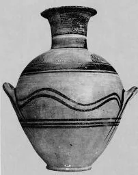 AMPHORA, NECK (ATHENIAN PROTOGEOMETRIC)