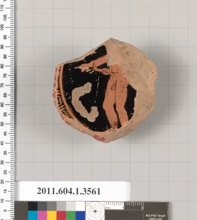 Terracotta fragment of a kylix (drinking cup)