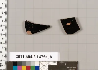 Terracotta fragments of skyphoi (deep drinking cups)