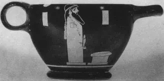 SKYPHOS (ATHENIAN, RED-FIGURE)