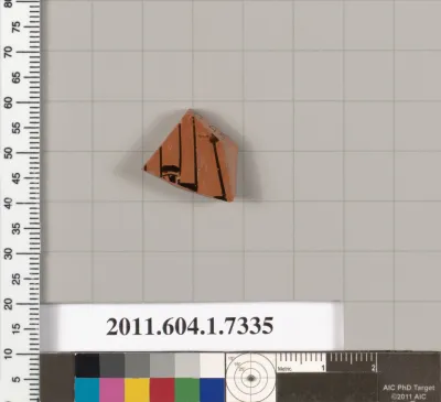 Terracotta fragment of a kylix (drinking cup)