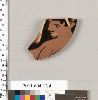 Terracotta fragment of a closed shape