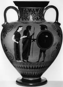 AMPHORA, NECK (ATHENIAN, BLACK-FIGURE)