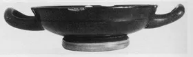 CUP, STEMLESS (ATHENIAN, BLACK GLAZE)
