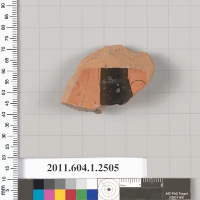 Terracotta fragment of a kylix (drinking cup)