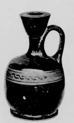 LEKYTHOS, SQUAT (ATHENIAN, BLACK PATTERN)