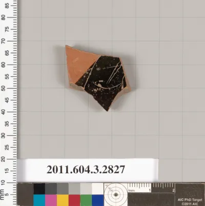 Terracotta fragment of a closed shape