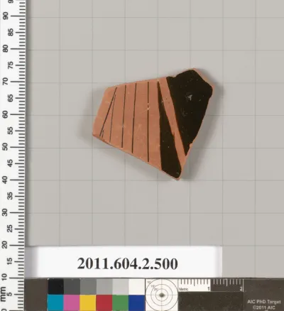 Terracotta fragment of a column-krater (bowl for mixing wine and water)