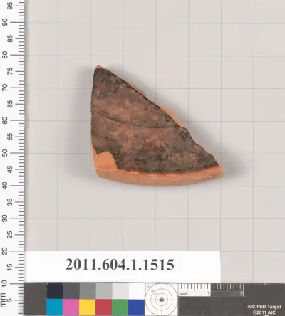 Terracotta fragment of a kylix (drinking cup)