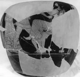 STAMNOS, FRAGMENT (ATHENIAN, RED-FIGURE)