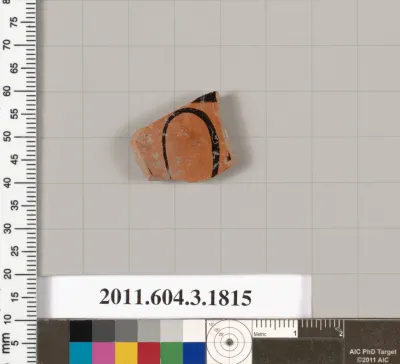 Terracotta fragment of a kylix: Lip cup (drinking cup)