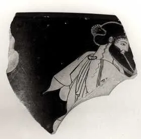 SKYPHOS, FRAGMENT (ATHENIAN, RED-FIGURE)