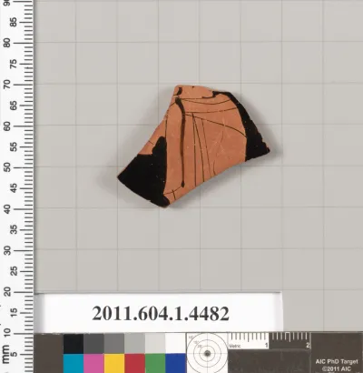 Terracotta fragment of a kylix (drinking cup)