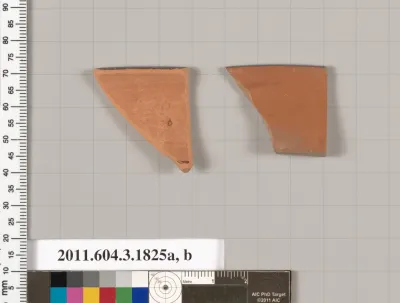 Terracotta rim fragments of kylikes: Lip cup (drinking cup)
