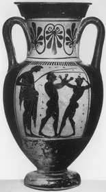 AMPHORA, NECK (ATHENIAN, BLACK-FIGURE)