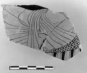 KRATER, COLUMN, FRAGMENT (ATHENIAN, RED-FIGURE)
