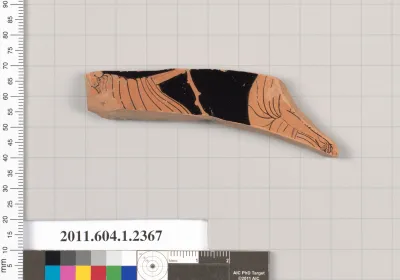 Terracotta fragment of a kylix (drinking cup)