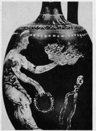 LEKYTHOS, SQUAT (SOUTH ITALIAN, GNATHIAN, BLACK GLAZE)