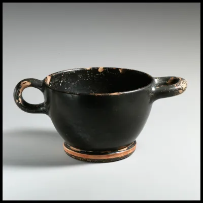 Terracotta skyphos (deep drinking cup)